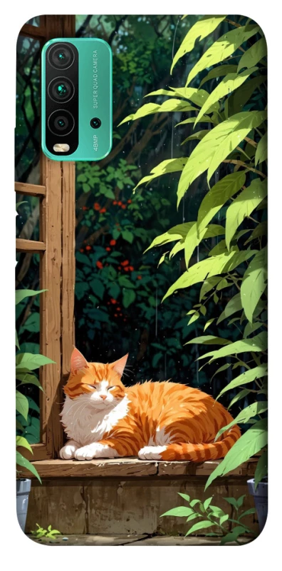 Чохол на Xiaomi Redmi Note 9 4G / Redmi 9 Power red cat фото 1 з 1