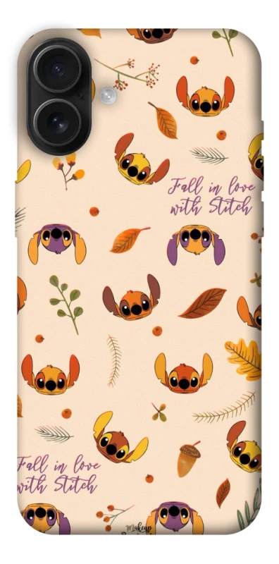 Чехол на Apple iPhone 16 Plus Fall in love with Stitch фото 1 из 1