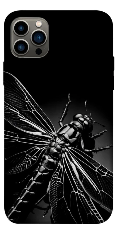 Чехол на Apple iPhone 12 Pro (6.1") Black dragonfly фото 1 из 1