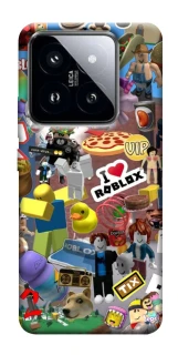 Чехол на Xiaomi 14 Pro Roblox collage ver.5 фото 1 из 1