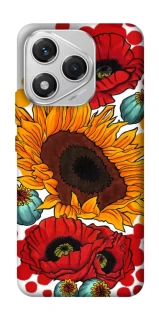 Чохол на Honor 400 Lite Соняшники та маки фото 1 з 1