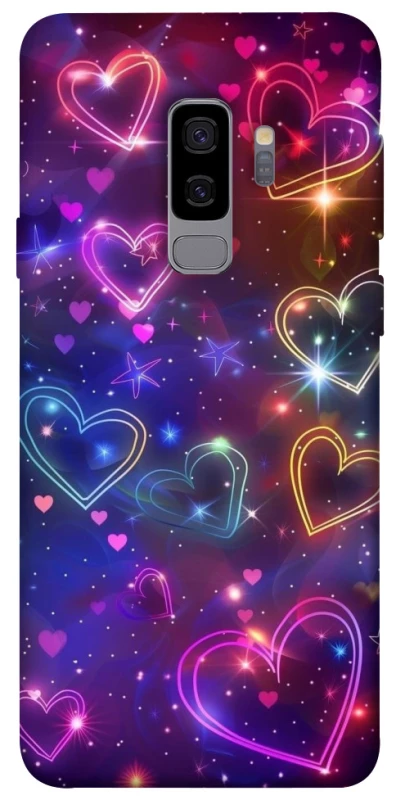 Чохол на Samsung Galaxy S9+ Drawn hearts фото 1 з 1