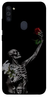Чехол на Samsung Galaxy M11 Skeleton vs Rose фото 1 из 1