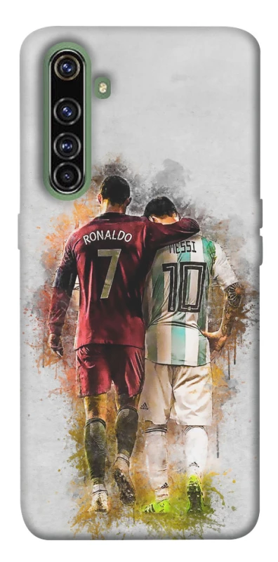 Чехол на Realme X50 Pro Ronaldo и Messi фото 1 из 1
