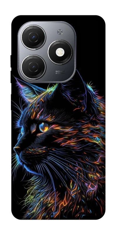 Чохол на TECNO Spark 20 Чорний кіт фото 1 з 1