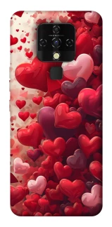 Чохол на TECNO Camon 16 SE Many hearts фото 1 з 1