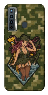 Чохол на TECNO Camon 17 Military Waifu фото 1 з 1