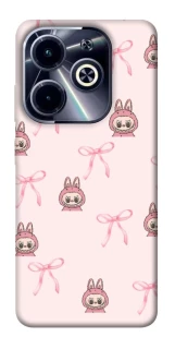 Чохол на Infinix Hot 40i Pink bows and Labubus фото 1 з 1
