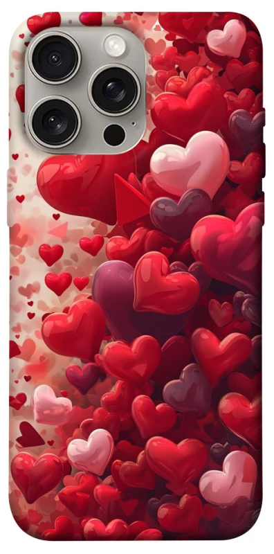 Чохол на Apple iPhone 15 Pro Max (6.7") Many hearts фото 1 з 1