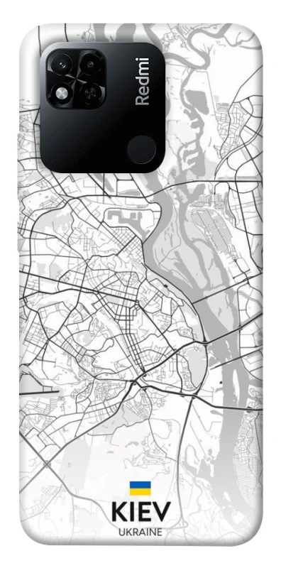 Чохол на Xiaomi Redmi 10A Kiev white map фото 1 з 1