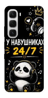 Чехол на Infinix Hot 60i У навушниках 24/7 фото 1 из 1