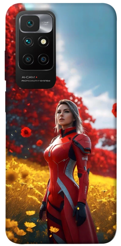 Чохол на Xiaomi Redmi 10 Cyber space girl ver.5 фото 1 з 1