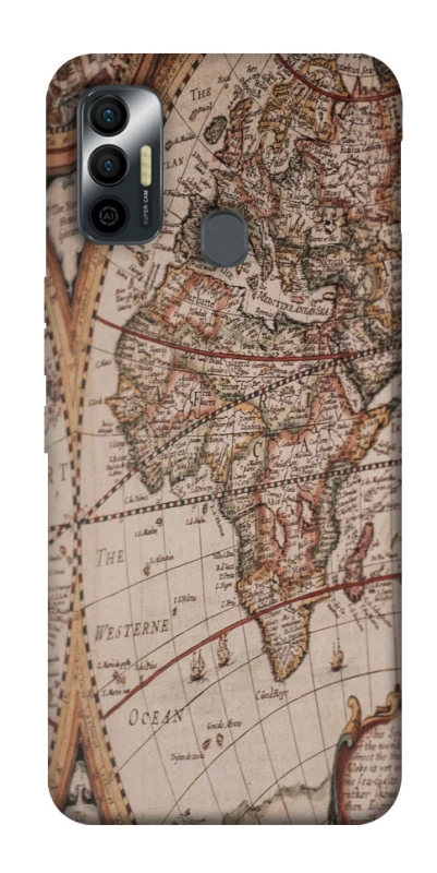 Чехол на TECNO Spark 7 Карта путешествий фото 1 из 1