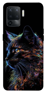 Чохол на Oppo Reno 5 Lite Чорний кіт фото 1 з 1