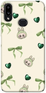 Чехол на Samsung Galaxy A10s Labubu Green Heart фото 1 из 1