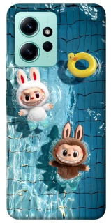Чохол на Xiaomi Redmi Note 12 4G Labubu in the pool фото 1 з 1