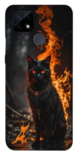 Чохол на Realme C21 Вогняний кіт фото 1 з 1