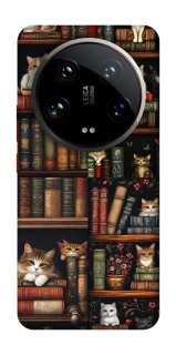 Чехол на Xiaomi 14 Ultra Cats & Books фото 1 из 1