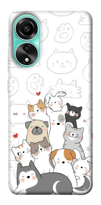 Чохол на Oppo A78 4G Funny Pets фото 1 з 1