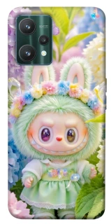Чехол на Realme 9 Pro Labubu & Flowers ver.2 фото 1 из 1