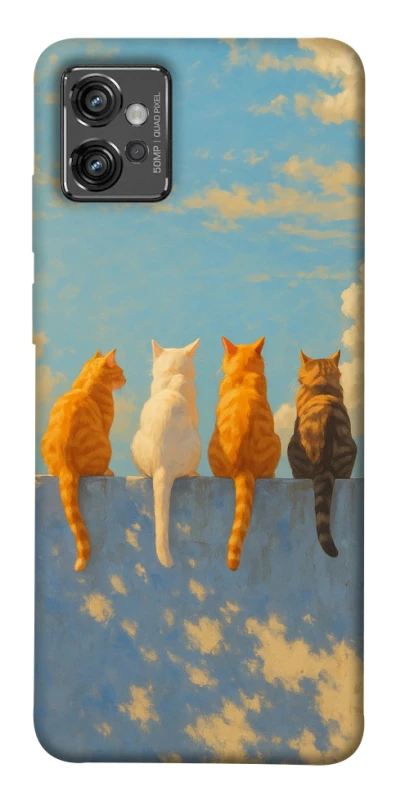 Чохол на Motorola Moto G32 cats on wall фото 1 з 1