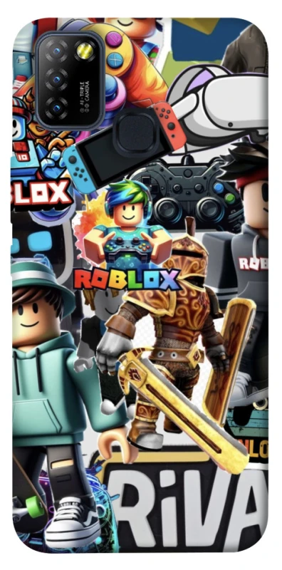 Чохол на Infinix Hot 10 Lite Roblox collage ver.1 фото 1 з 1