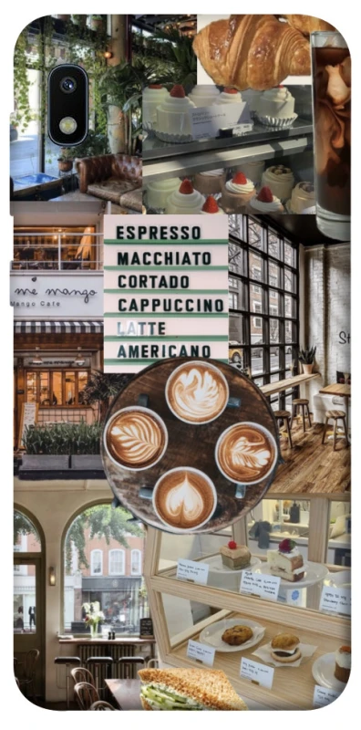 Чохол на Samsung Galaxy A10 (A105F) Coffee collage ver.5 фото 1 з 1