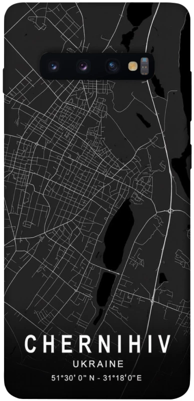 Чохол на Samsung Galaxy S10+ Chernihiv map фото 1 з 1