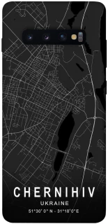 Чохол на Samsung Galaxy S10+ Chernihiv map фото 1 з 1