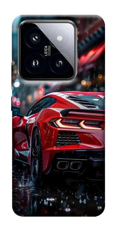 Чохол на Xiaomi 14 Pro Red sports car фото 1 з 1