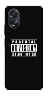 Чохол на Oppo A38 Parental Advisory Label фото 1 з 1