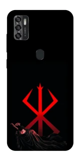 Чехол на ZTE Blade A7s (2020) Berserk Red Logo фото 1 из 1