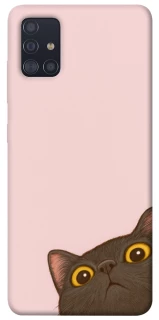 Чехол на Samsung Galaxy A51 Peeping cat фото 1 Чехол на Samsung Galaxy A51 Peeping cat фото 1 из 1