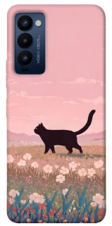 Чехол на TECNO Camon 18 cat on a field фото 1 из 1