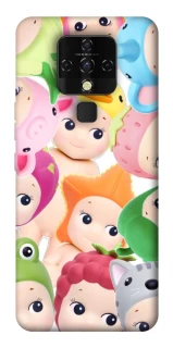 Чехол на TECNO Camon 16 SE Fruit-Zoo Kaleidoscope фото 1 из 1