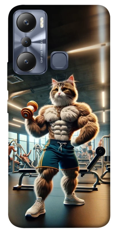 Чехол на Infinix Hot 20i Качок кот фото 1 из 1