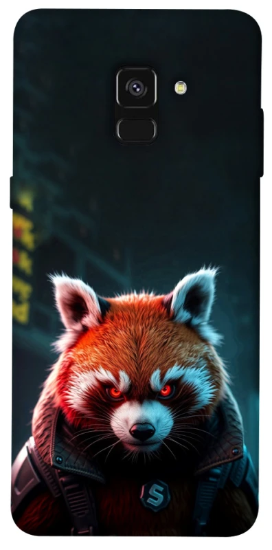 Чохол на Samsung A530 Galaxy A8 (2018) Cyber Red Panda фото 1 з 1