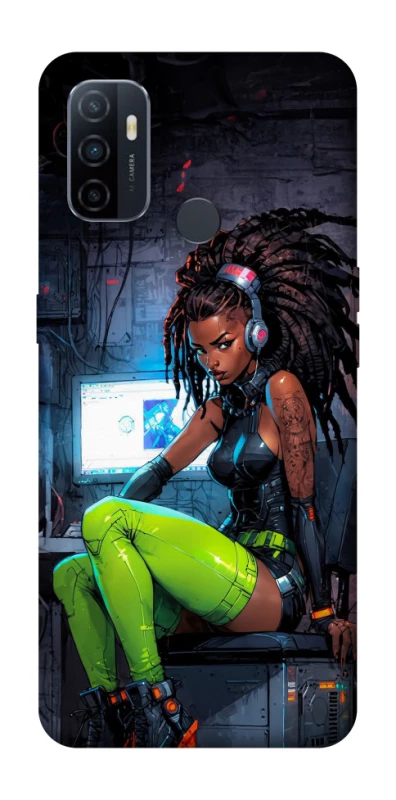 Чехол на Oppo A53 / A32 / A33 Cyber girl фото 1 из 1
