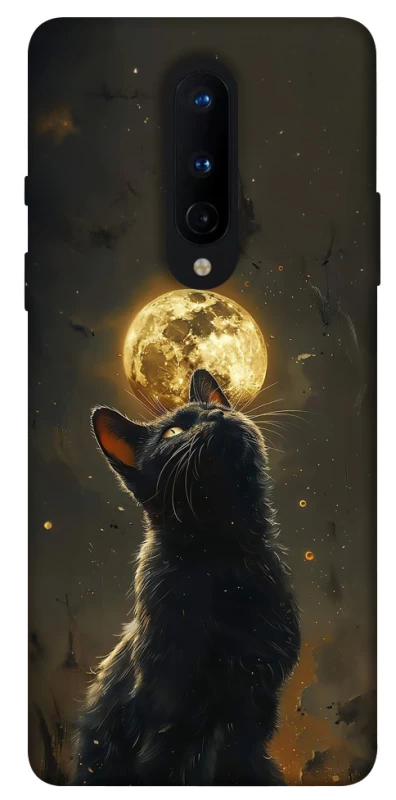 Чохол на OnePlus 8 Кіт під місяцем v2 фото 1 з 1