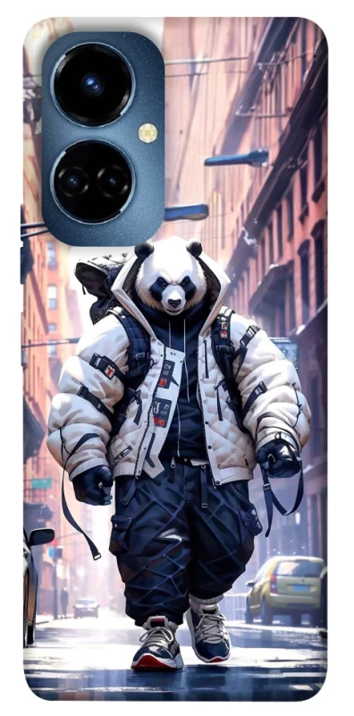 Чохол на TECNO Camon 19 Панда кур'єр фото 1 з 1