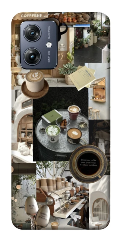 Чохол на Motorola Moto G54 Coffee collage ver.4 фото 1 з 1