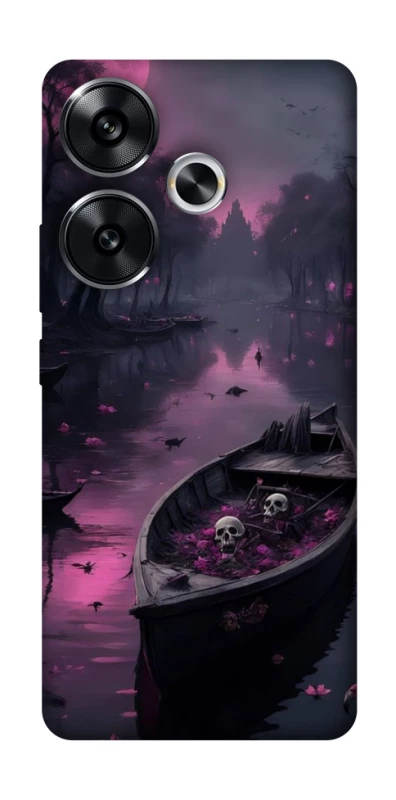 Чохол на Xiaomi Poco F6 Boat and flamingo фото 1 з 1