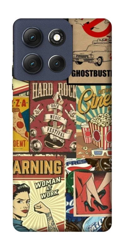 Чохол на Motorola Moto G86 Retro collage ver.2 фото 1 з 1
