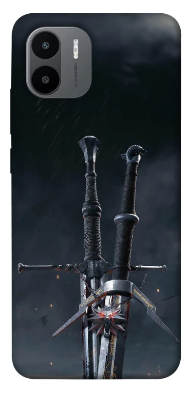 Чехол на Xiaomi Redmi A1+ / Poco C50 / A2+ Мечи Ведьмака фото 1 из 1