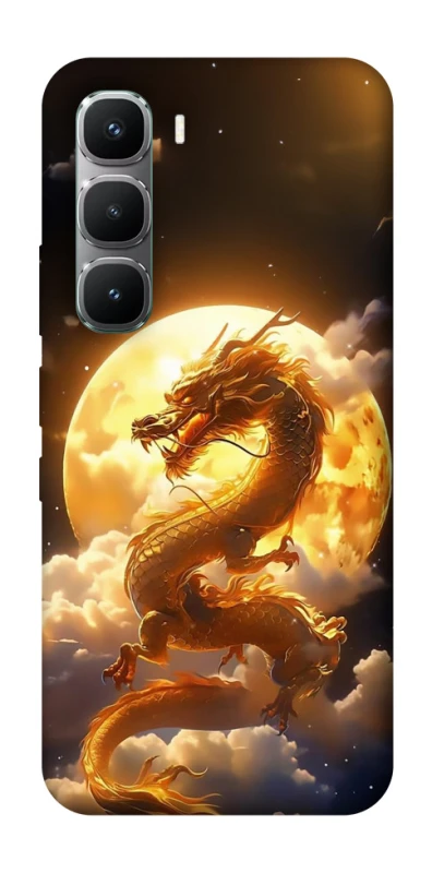 Чохол на Infinix Hot 60 Pro Golden Dragon фото 1 з 1