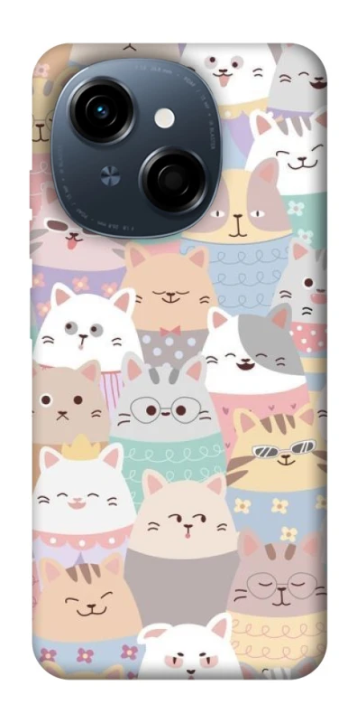 Чехол на TECNO Spark Go 1 Funny Kittens ver.2 фото 1 из 1