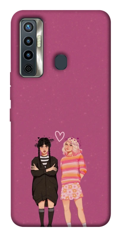 Чехол на TECNO Camon 17 Raven & Rainbow Wednesday фото 1 из 1