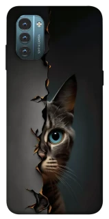 Чохол на Nokia G21 Кіт-підглядач v2 фото 1 з 1