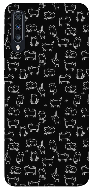 Чехол на Samsung Galaxy A70 (A705F) Black Cats фото 1 из 1