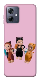 Чохол на Motorola Moto G54 Cat Cafe Trio фото 1 Чохол на Motorola Moto G54 Cat Cafe Trio фото 1 з 1